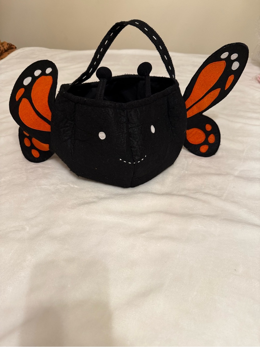 Pottery Barn Kids Black & Orange Butterfly Treat Bag